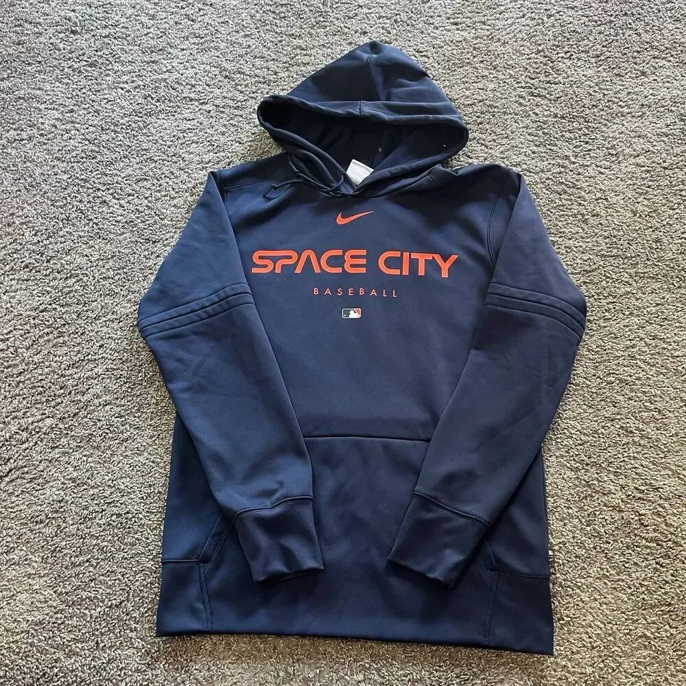 Nike Houston Astros Space City Therma Fit Hoodie Sweatshirt Size Medium MLB